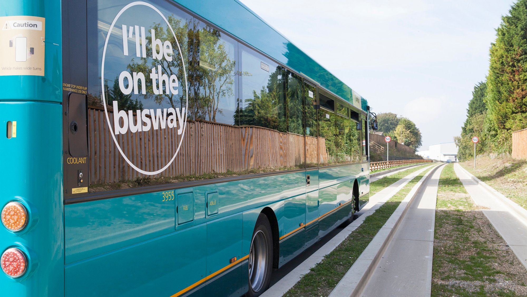 The Luton Busway provides 10km of twin guided busway public system.