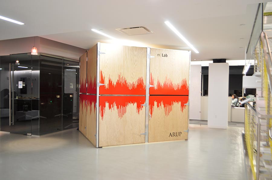 The m|Lab combines aspects of Arup's SoundLab with Virtual Reality technology to create a seamless design experience.