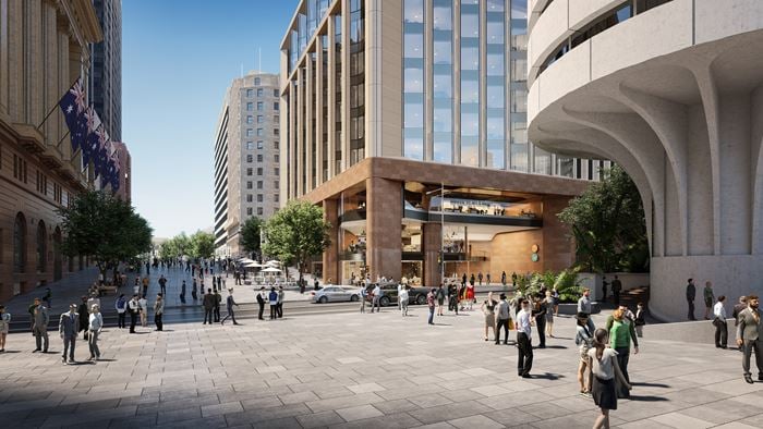 Artist's impression of Martin Place integrated station development © Macquarie Group