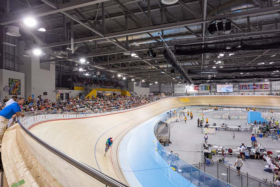 This velodrome hosted the track cycling competition during the Pan Am and Parapan Games.