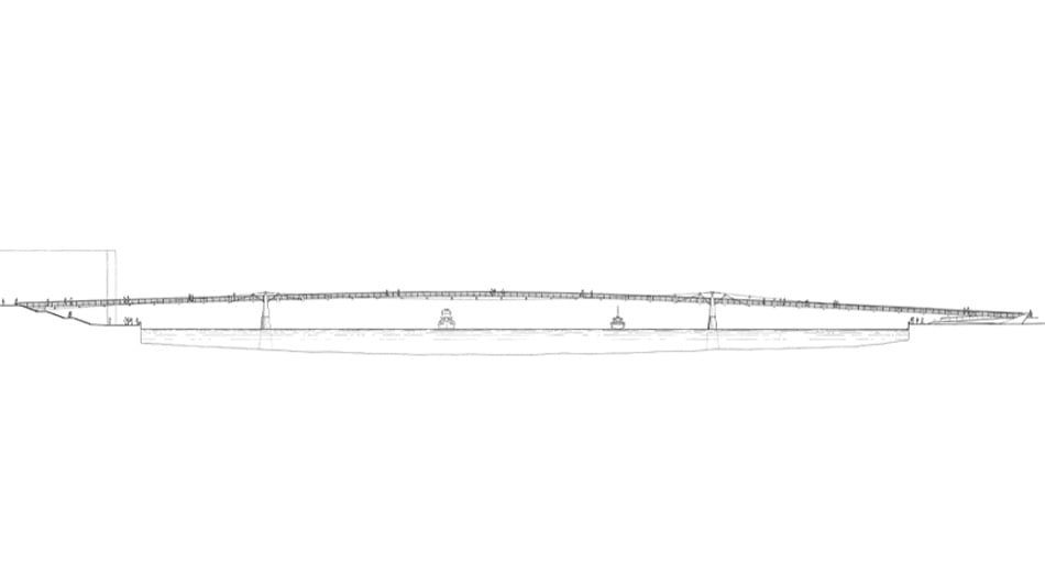 The Millennium Bridge Drawing