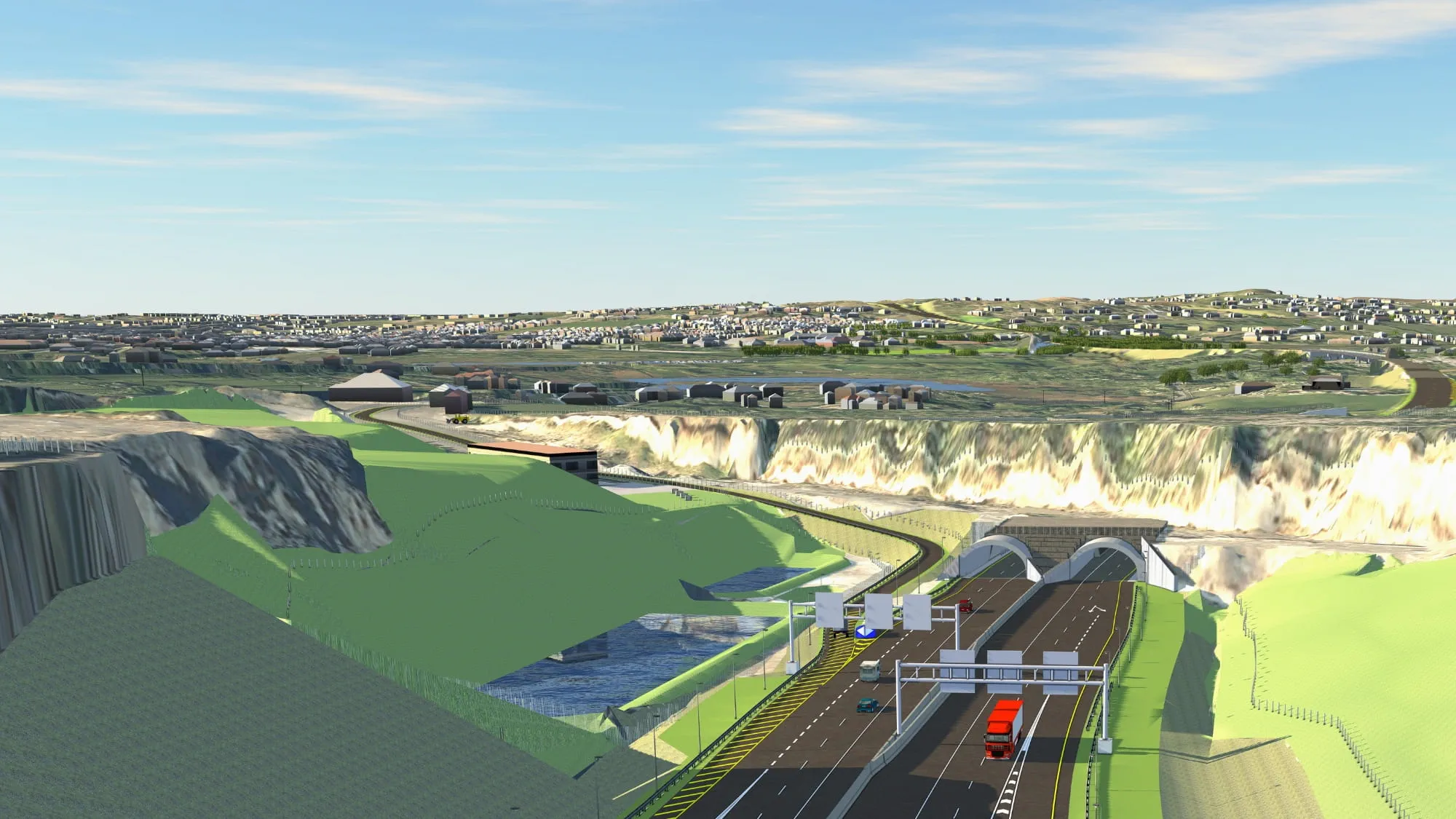 Infraworks model of tunnel.