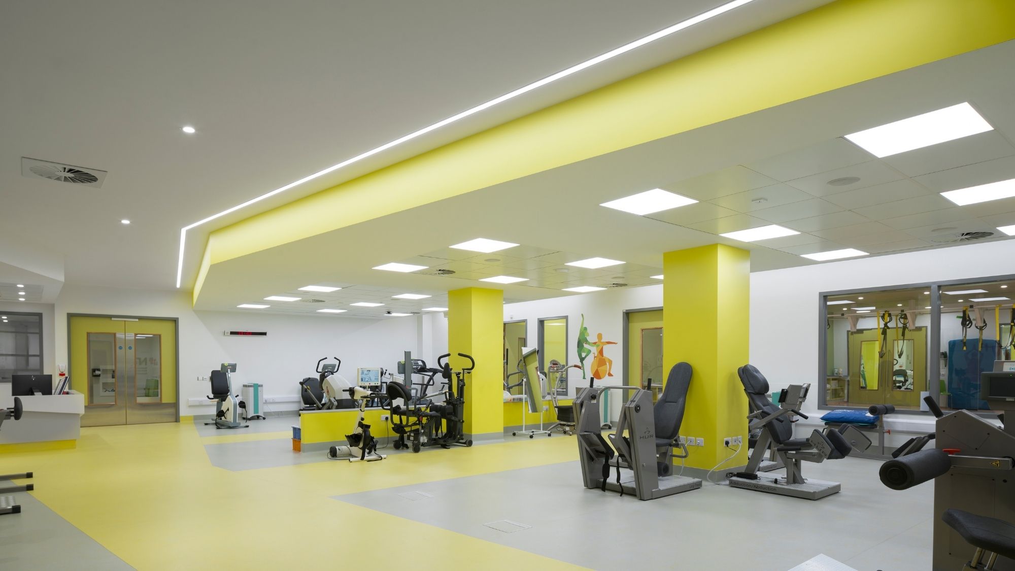 Gym in National Rehabilitation Hospital in Ireland.