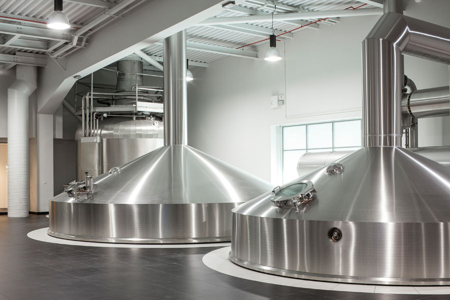 Fermentation vessels are 85ft in length and up to 28 tonnes each in weight. 