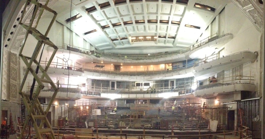 After three years of work, the venue is due to open in April 2014