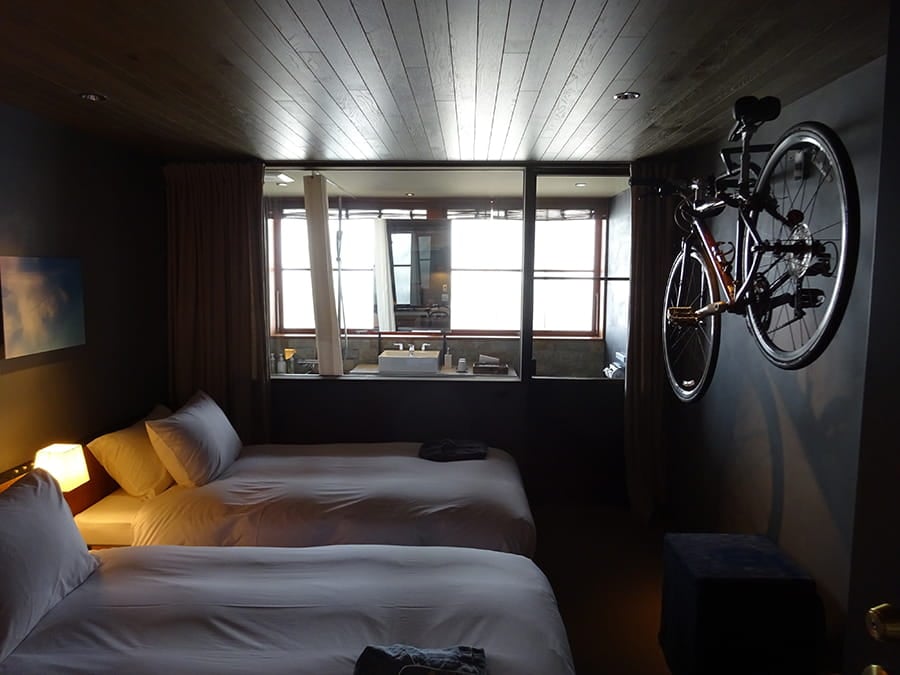Hotel rooms designed for cyclist-travellers
