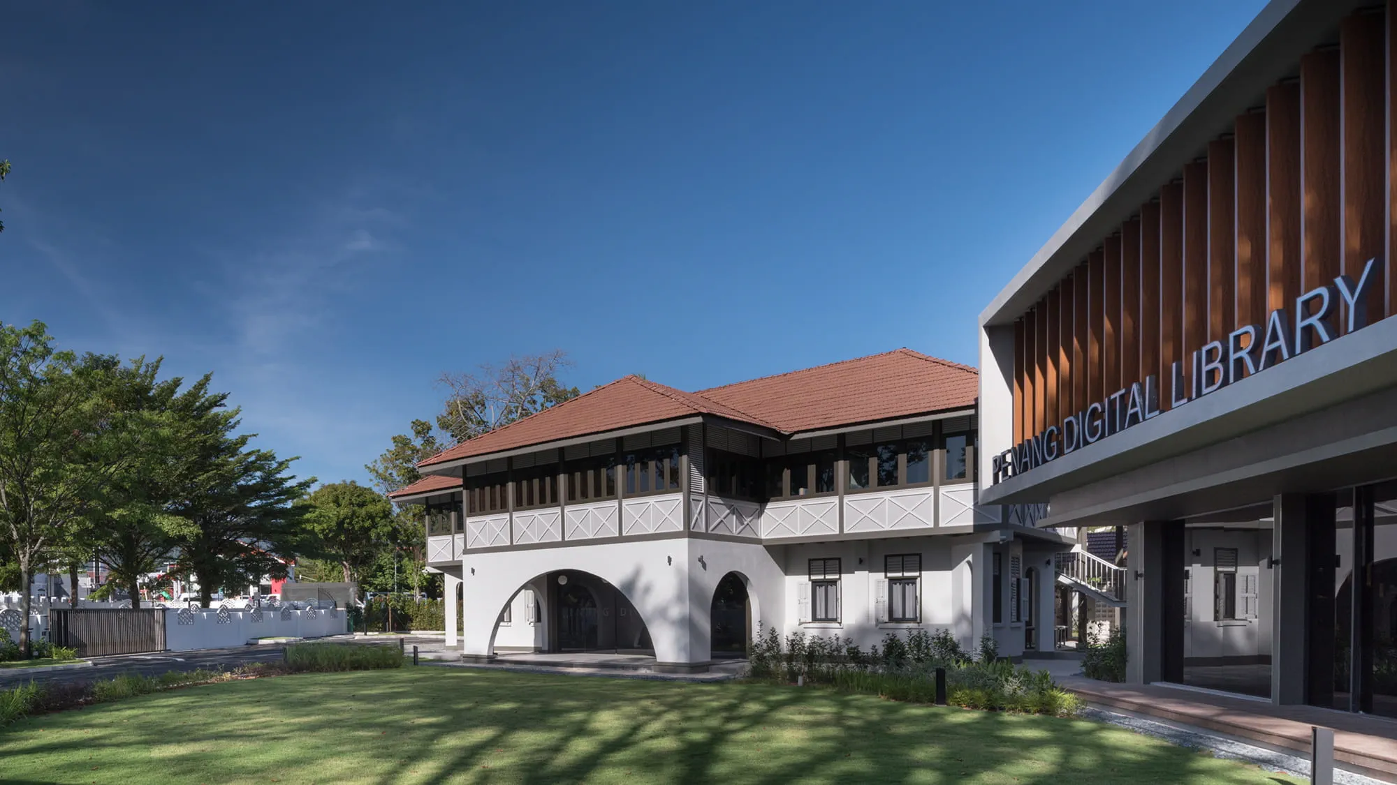 Penang Digital Library II is located in a conserved Anglo-Indian styled mansion