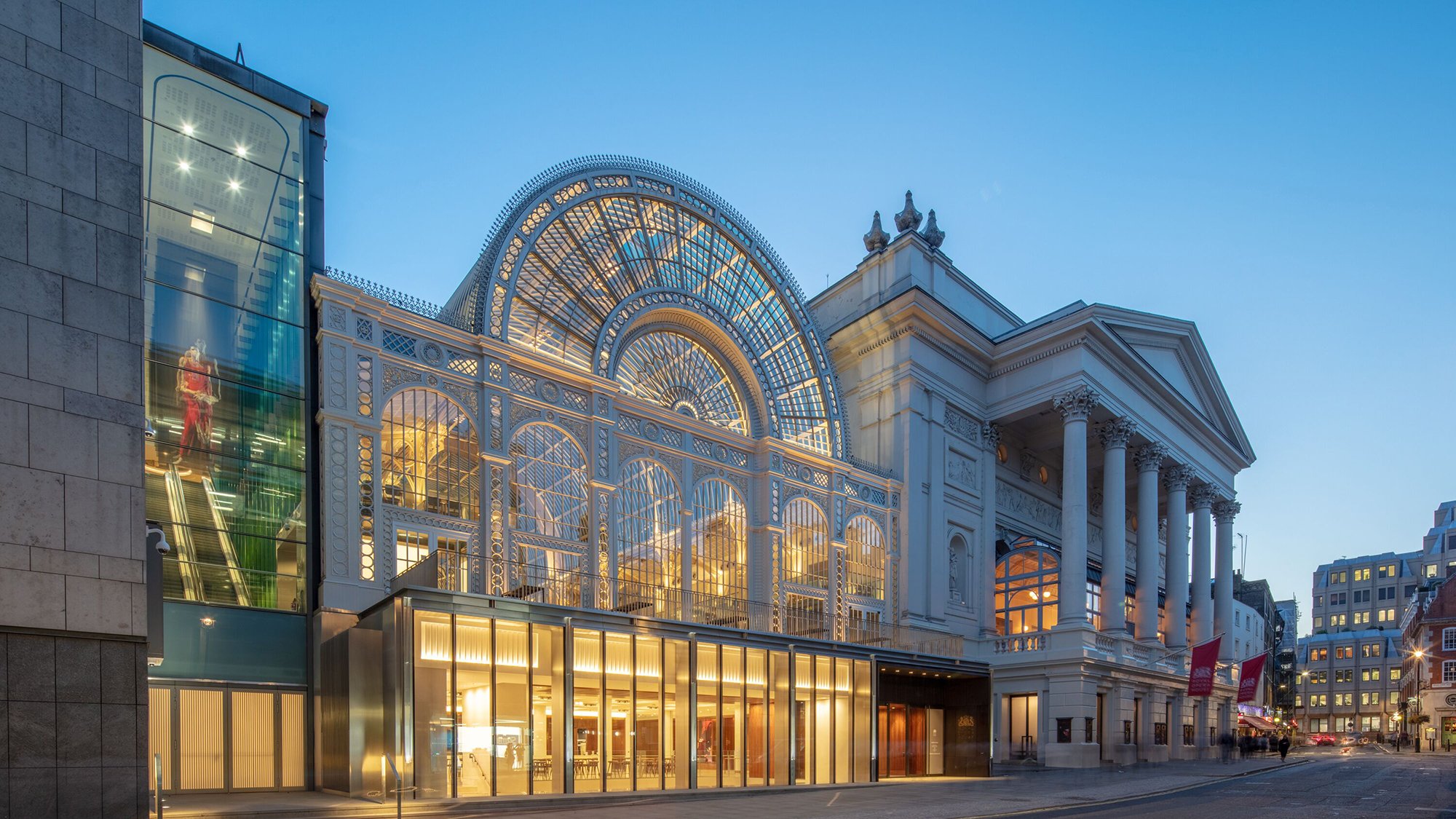 Image of the new Bow Street entrance, Royal Opera House 
