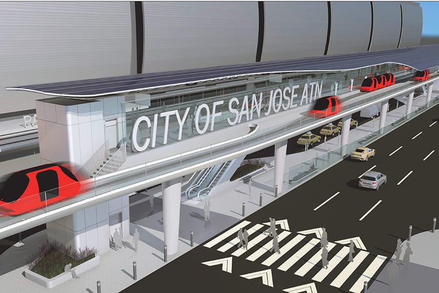 The City of San Jose’s vision is to create a leading-edge, highly sustainable, demand-responsive Personal Rapid Transit system.