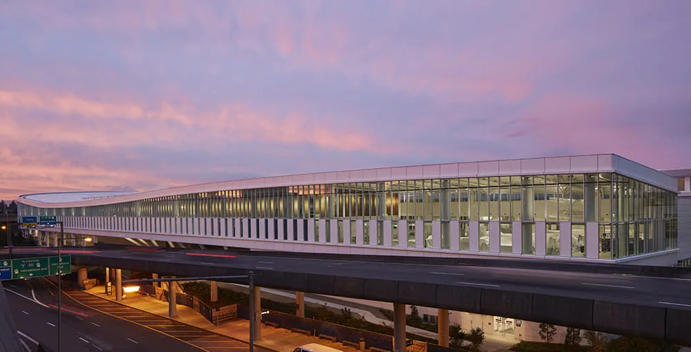 Exterior view of the Seattle Tacoma Airport International Arrivals Facility