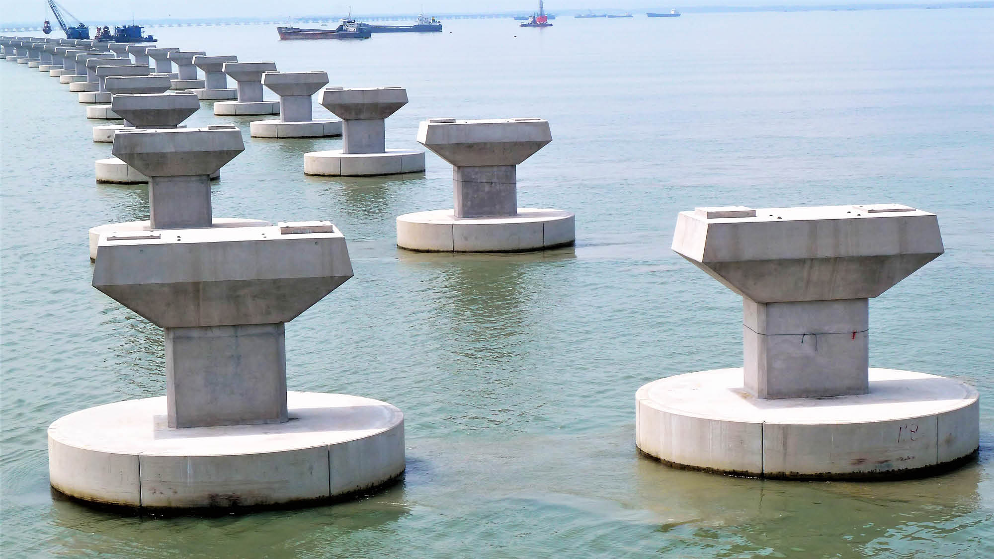 The marine approach viaduct substructure and foundation © Arup Malaysia