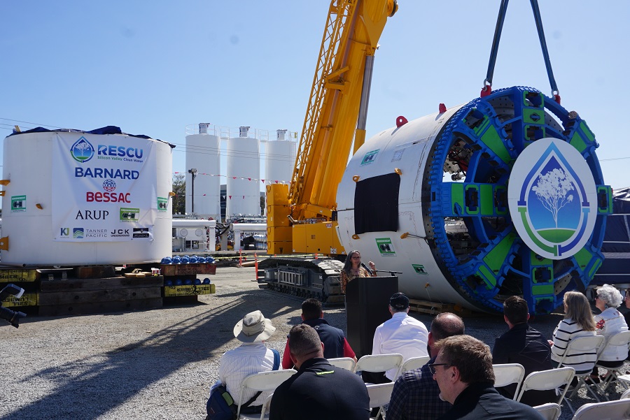 Tunnel Boring Machine for the Silicon Valley Clean Water project