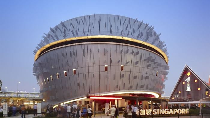 The Singapore Pavilion, Shanghai World Expo 2010. Photo: Kingkay Architectural Photography