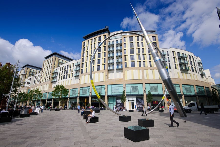 St David’s Dewi Sant mixed-use development delivers 250,000m2 of retail space.