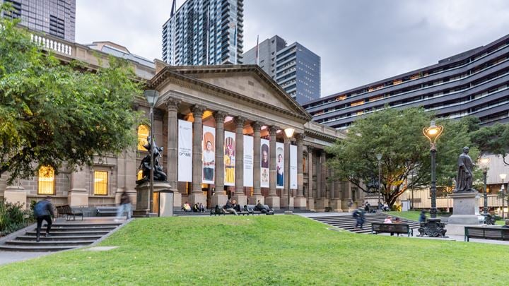 View of the State Library Victoria in Melbourne