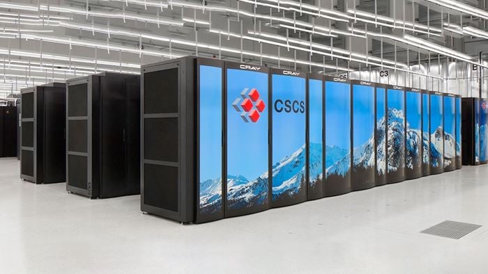 Datenhalle des CSCS Rechenzentrums