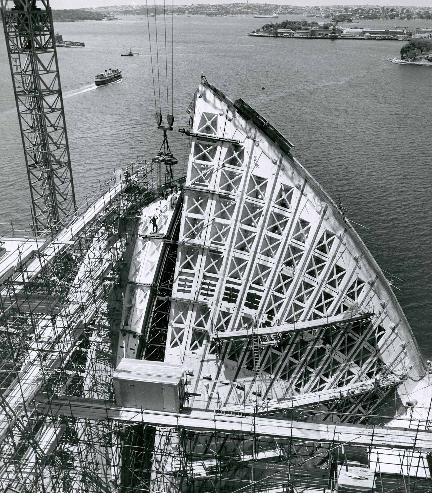 The Sydney Opera House under construction © Max Dupain