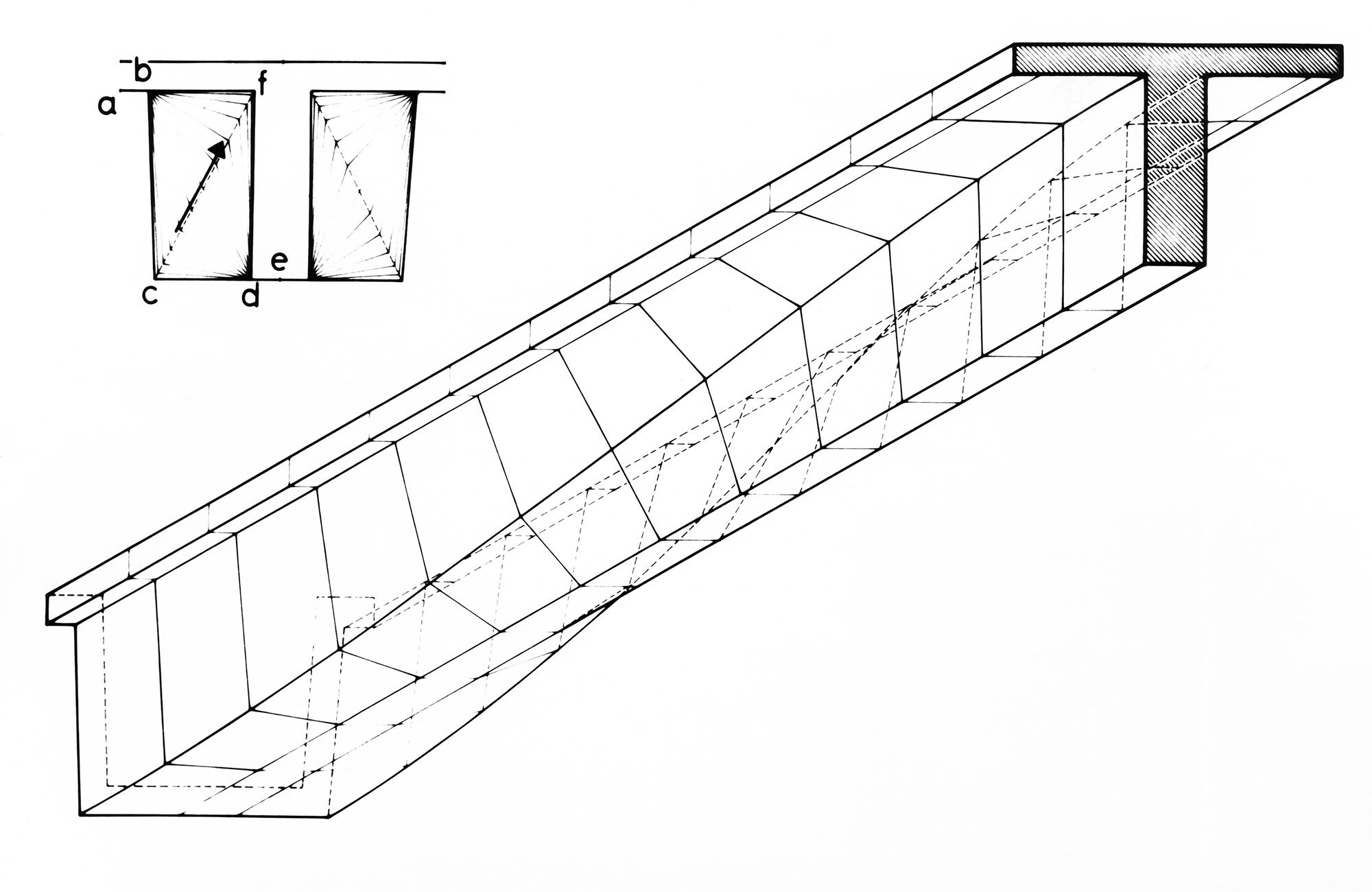 Isometric view of a concourse beam © Arup