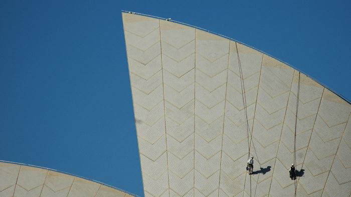 Sydney Opera House concrete shell roof