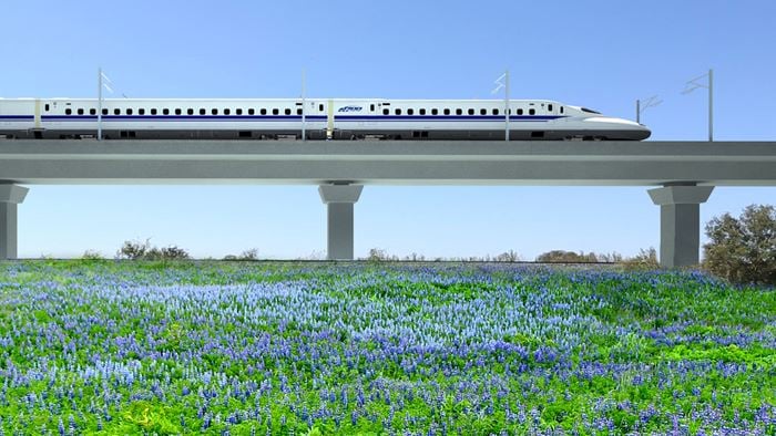 Rendering of Texas High-Speed Rail