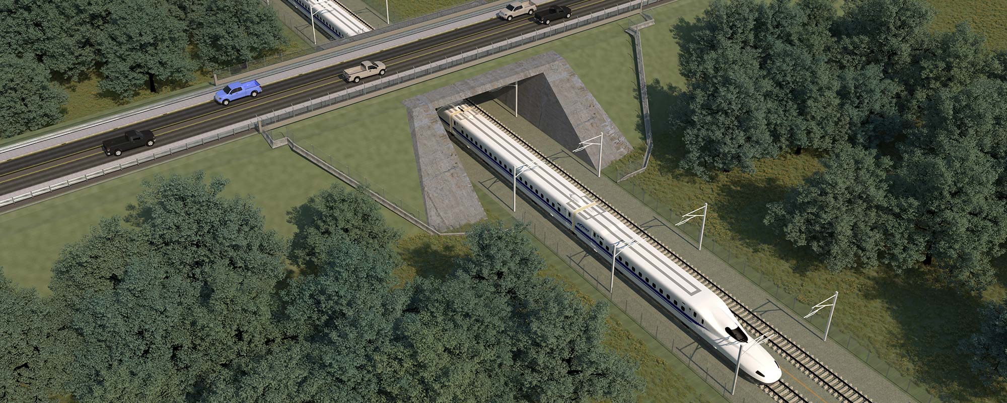 Rendering of Texas Central High-Speed Rail Road