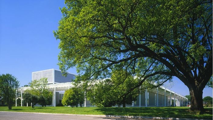 External view of the Menil Collection.