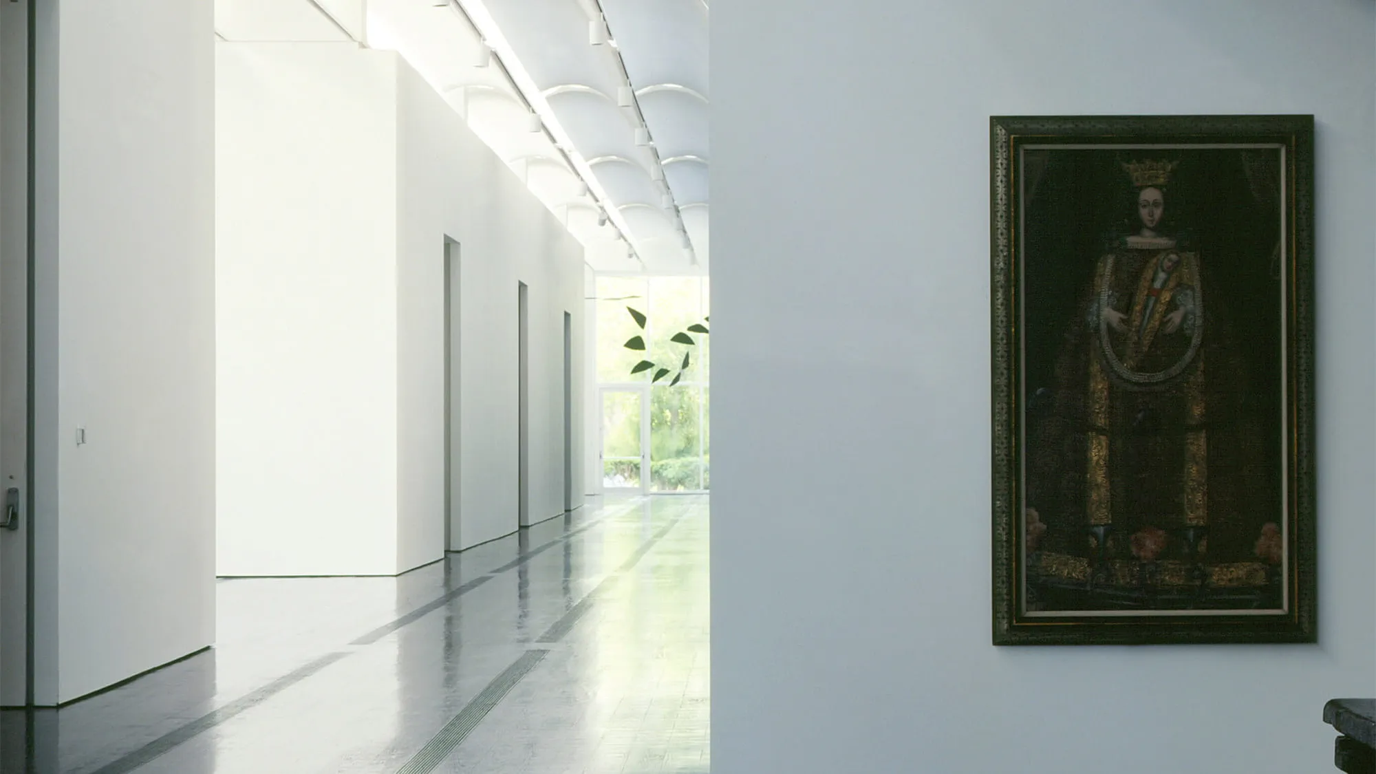 Interior view of the Menil Collection