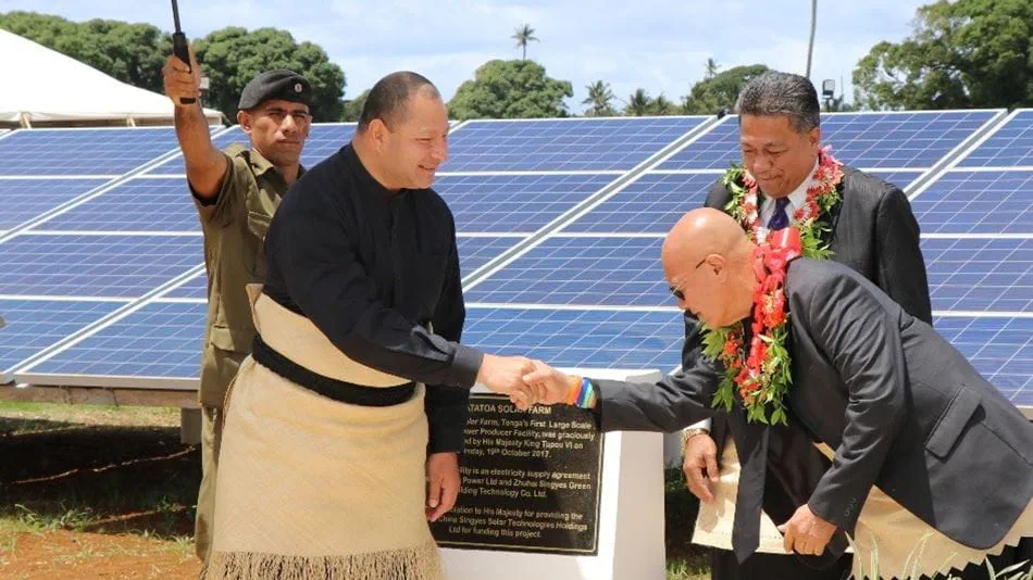 Matatoa Solar Farm commissioning ceremony © Tonga Power Limited