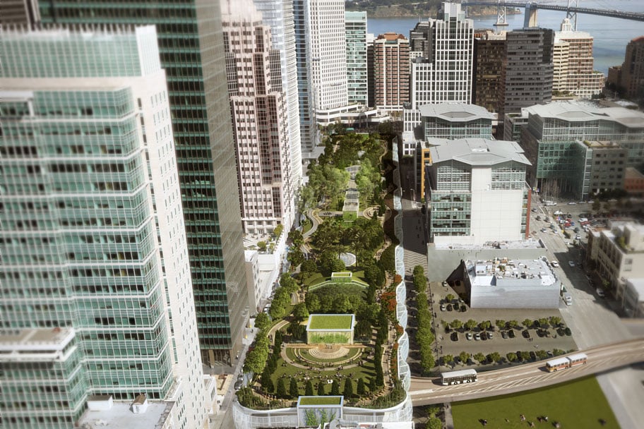 The center will act as a civic landmark and the hub of a new area of development in San Francisco. 