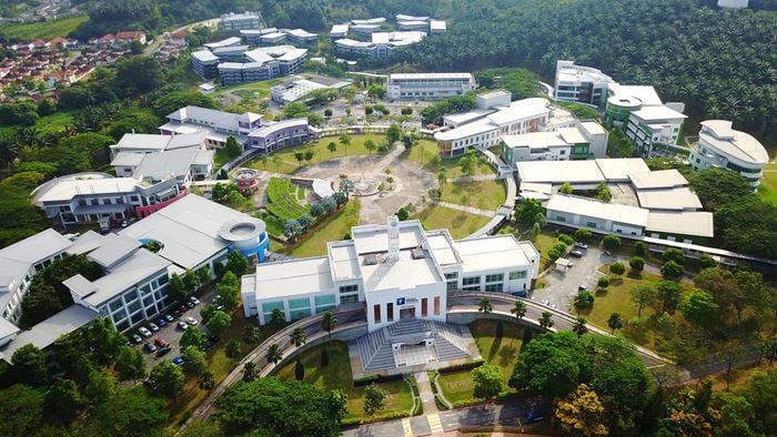 Aerial view of University of Nottingham Malaysia campus