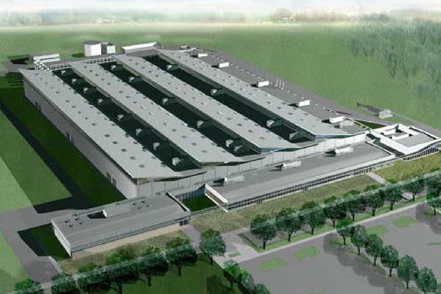 New factory for the French automotive component manufacturer Valeo.
