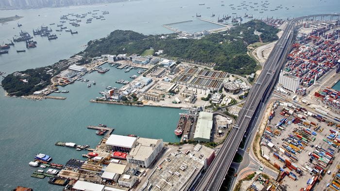 Aerial view of the transfer station. Credit: 电竞竞猜外围 