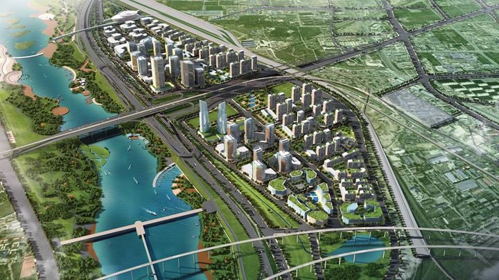 Overall plan for Beijing Yongding River area 	© Beijing Hongdu Urban Planning and Architectural Design Institute 