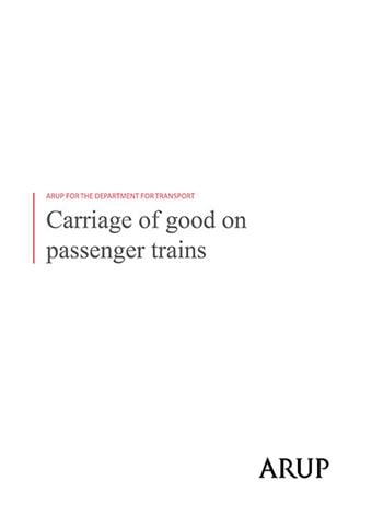 Carriage of goods on passenger trains