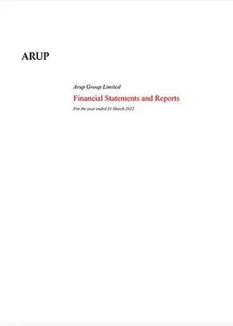 Arup financial statement 2022