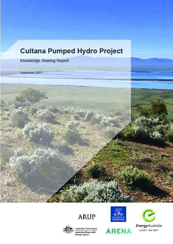 Cultana pumped hydro project report