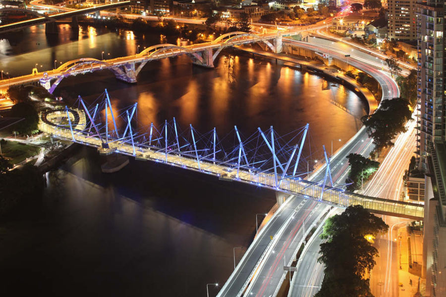 Kurilpa Bridge Brisbane ©Arup/David Sandison