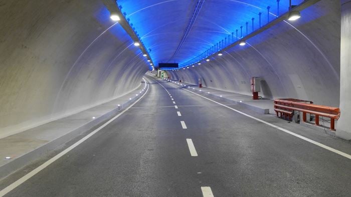 Strait road tunnel Turkey