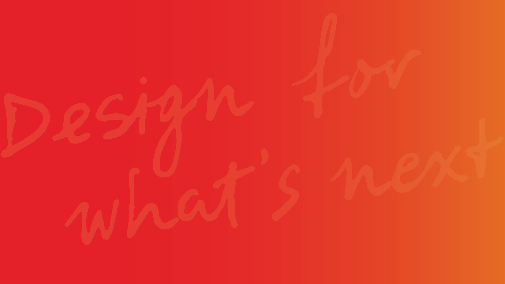 Design for what's next banner watermark