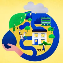 Illustration depicting water management cycles