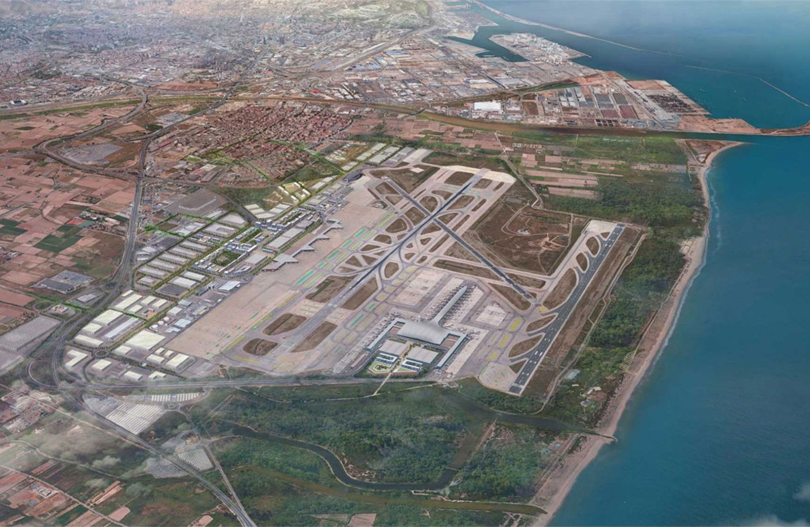 Masterplan for Barcelona's el Prat airport
