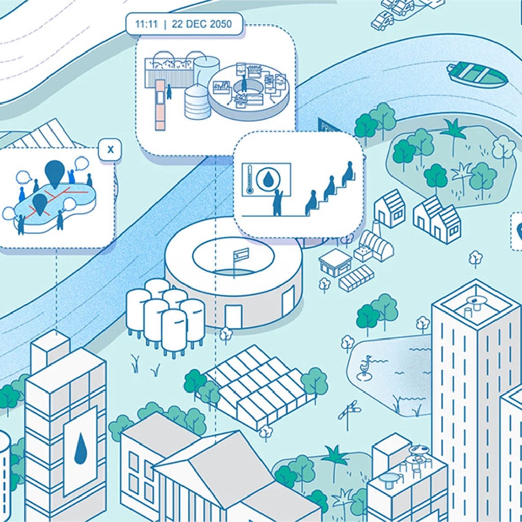 Illustration to represent the Spanish water market
