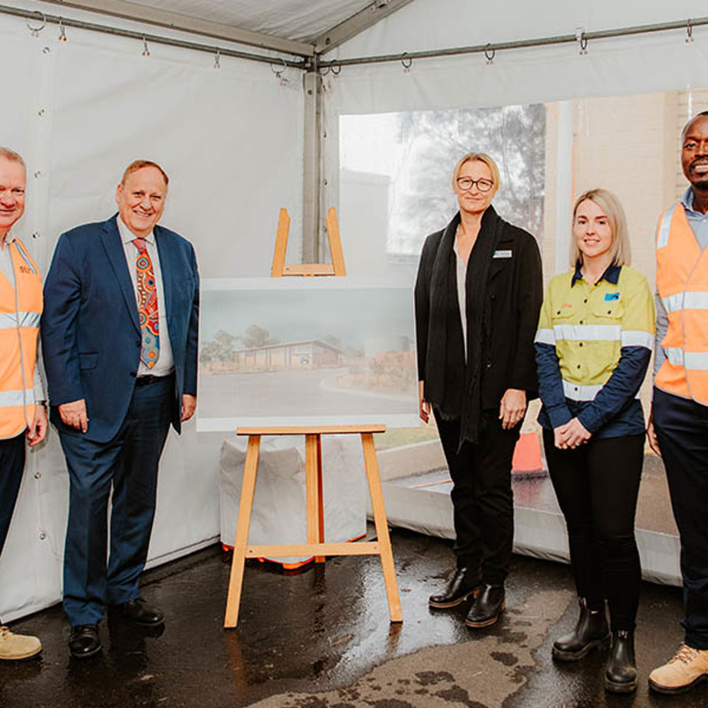 A group of people posing for a photo.