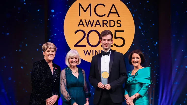 A group of people posing for a photo.