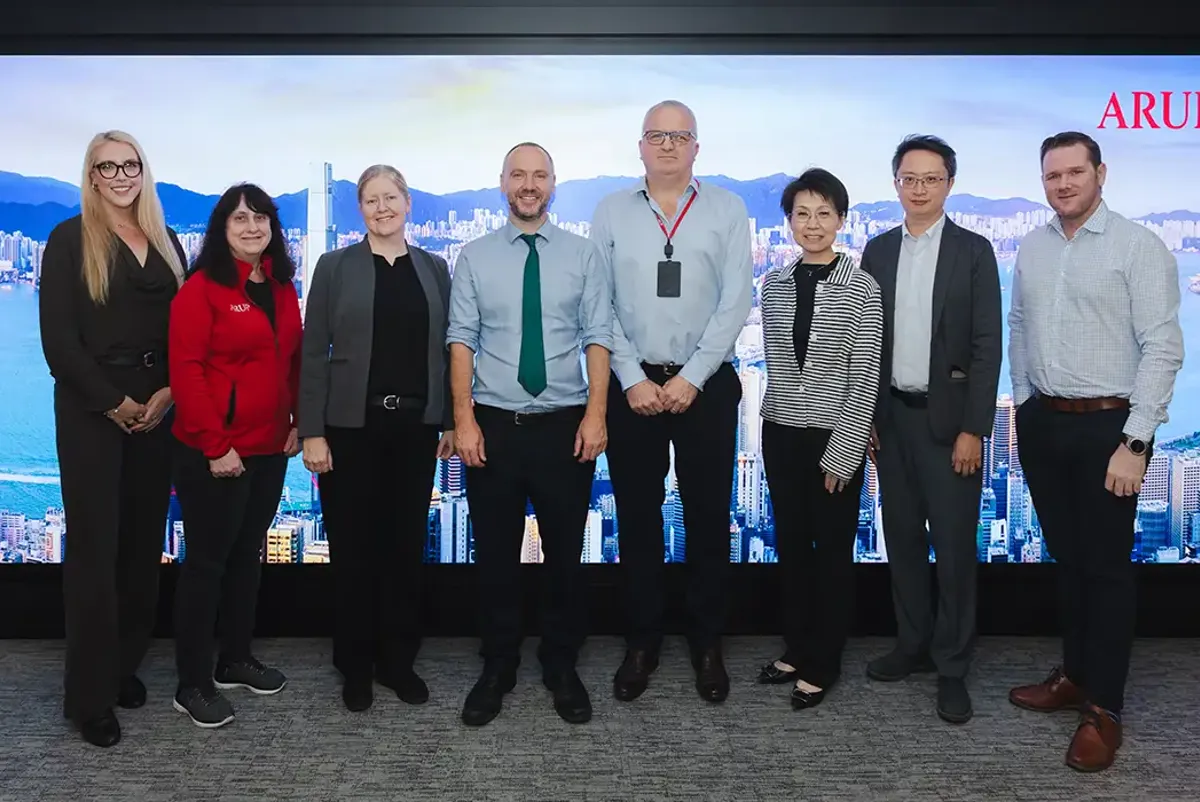 A group of people posing for a photo.