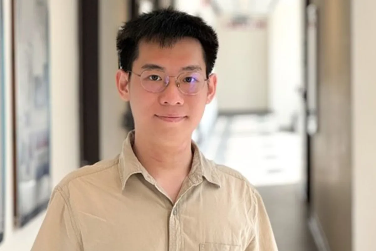 A person wearing glasses.