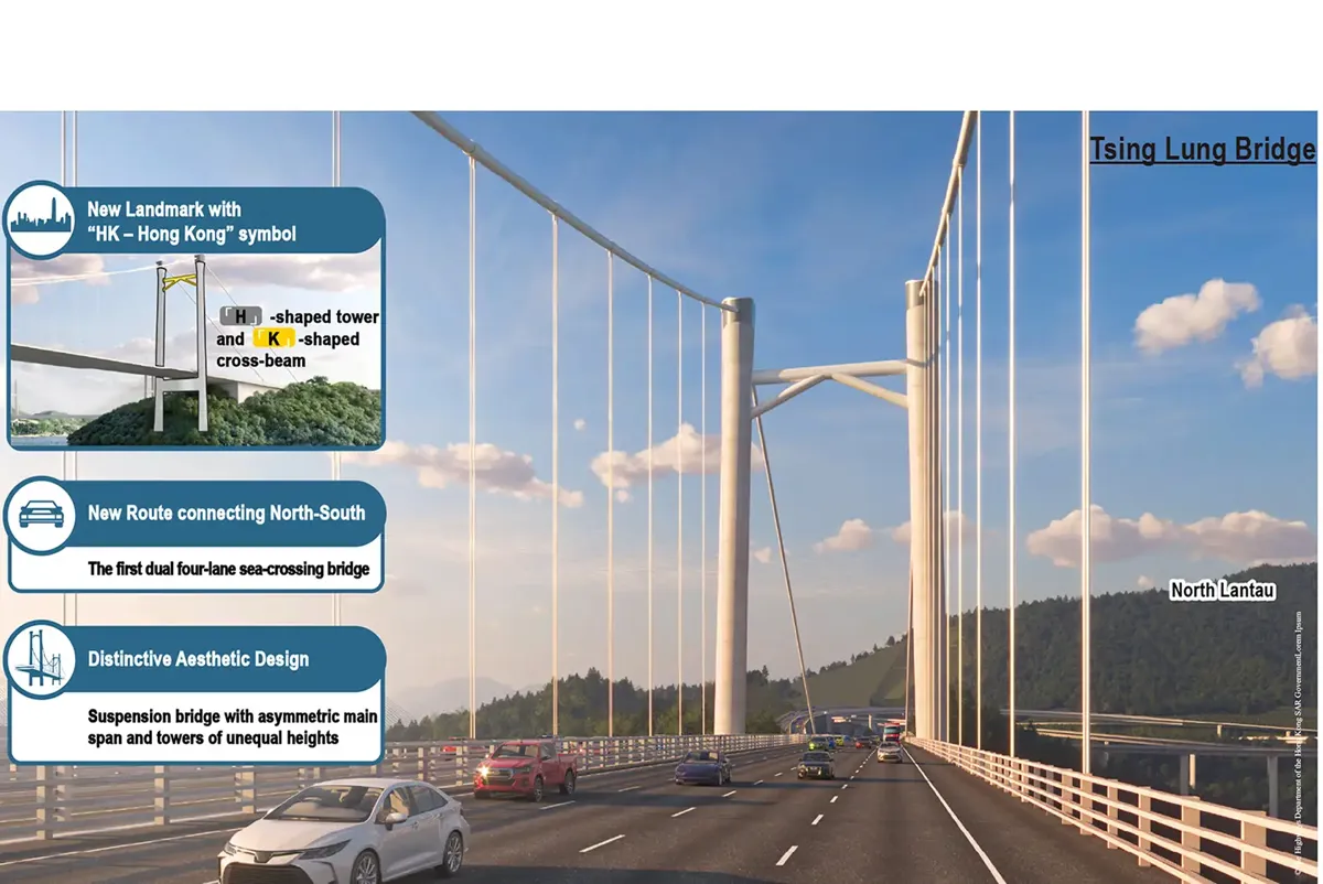 Main feature of Tsing Lung Bridge