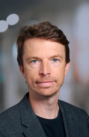 A man with blue eyes.