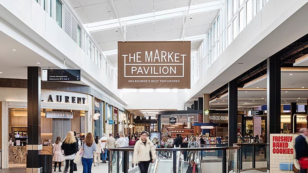 The Market Pavilion signage inside Chadstone Shopping Centre
