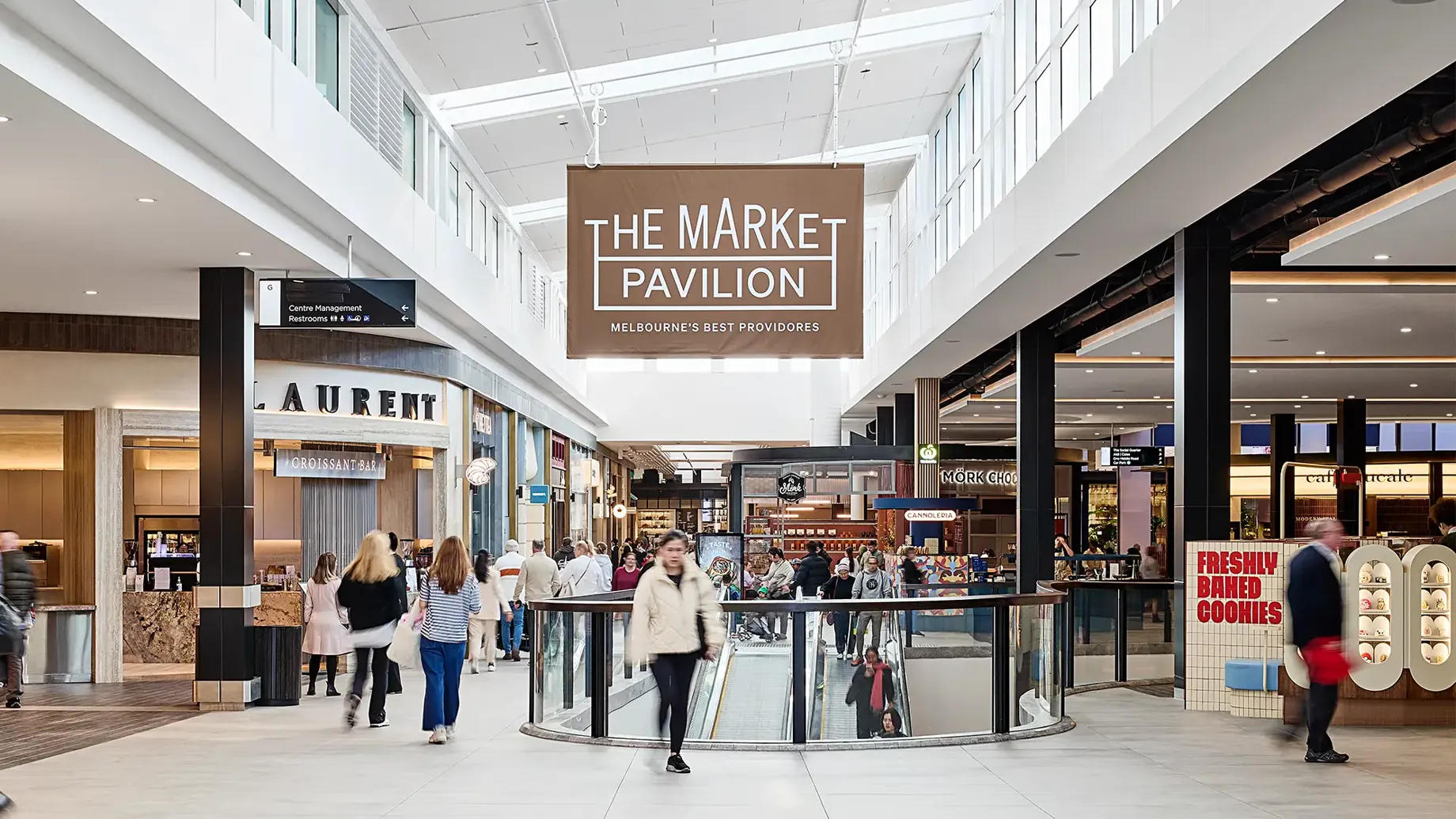 The Market Pavilion signage inside Chadstone Shopping Centre